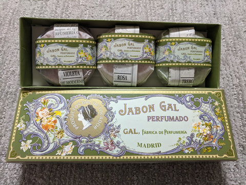 Jabon Gal Perfumado (3) 3.5oz Soaps. EXTREMELY RARE